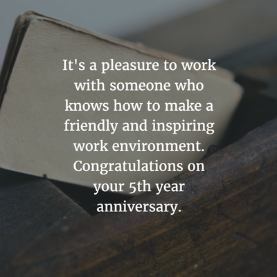 28 Best Work Anniversary Quotes For 5 Years Enkiquotes