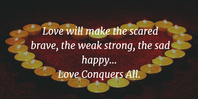 Can all quote conquer love Love conquers