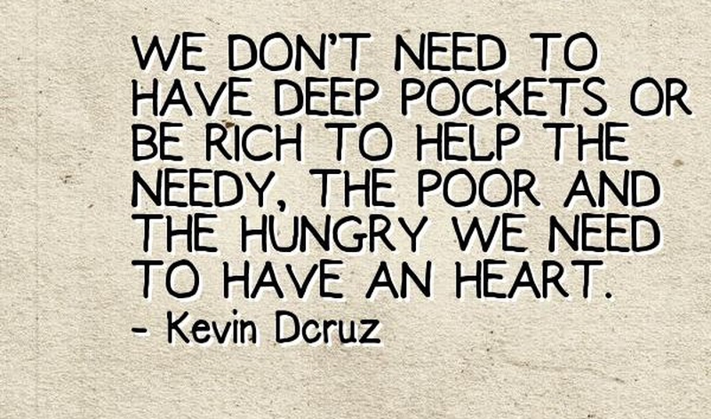 short essay on helping the poor