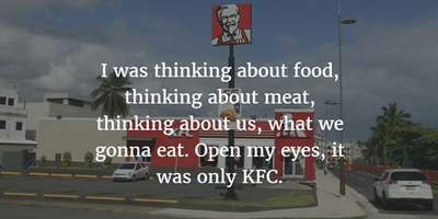 Little Secret Sins: Funny Quotes About KFC - EnkiQuotes