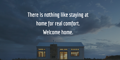 Welcome Home Quotes