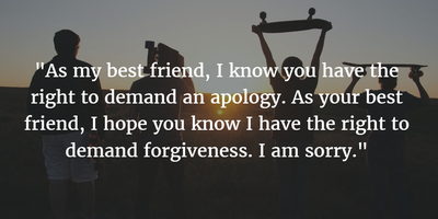 sorry quotes for best friend