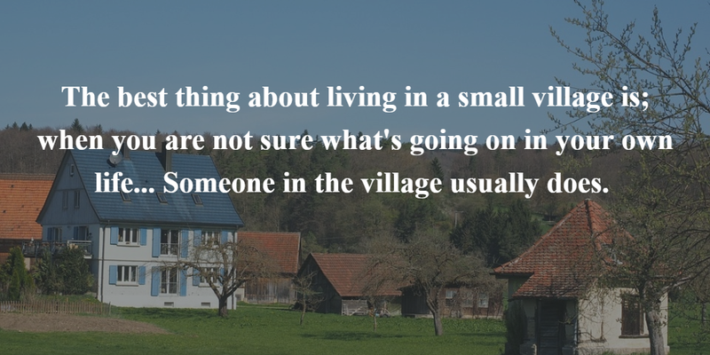 quotes for village life essay