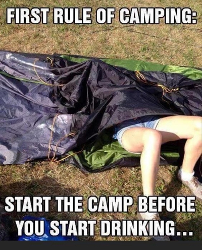 30 Funny Camping Quotes - EnkiQuotes