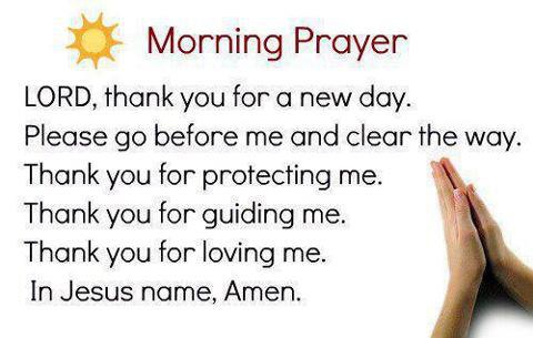 Prayers your start morning day to Wednesday Morning