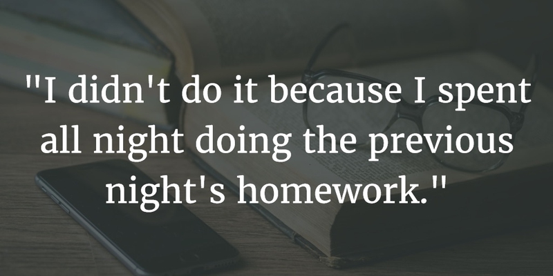funny sayings about homework
