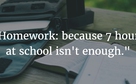 quote about homework