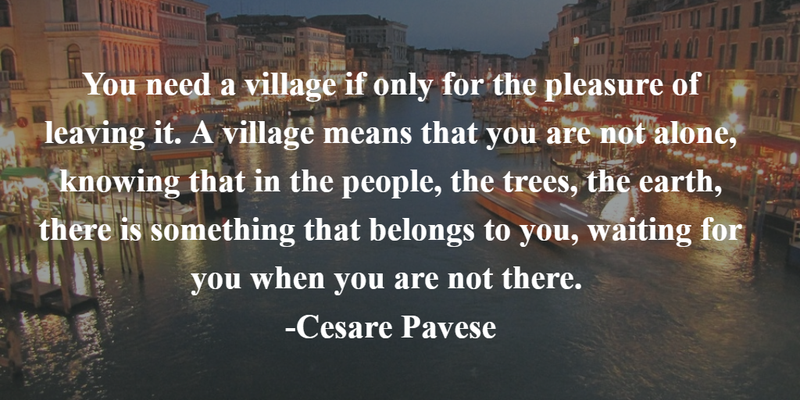 quotations about essay village life