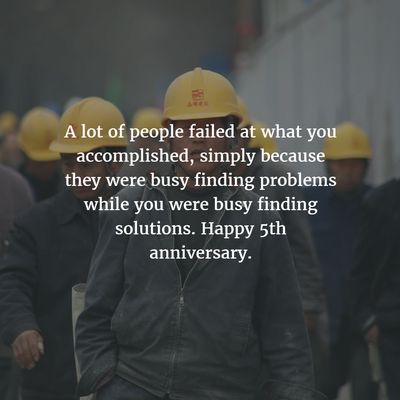 Featured image of post Happy 5Th Work Anniversary : To all the great people i've met and worked with, thank you so much!